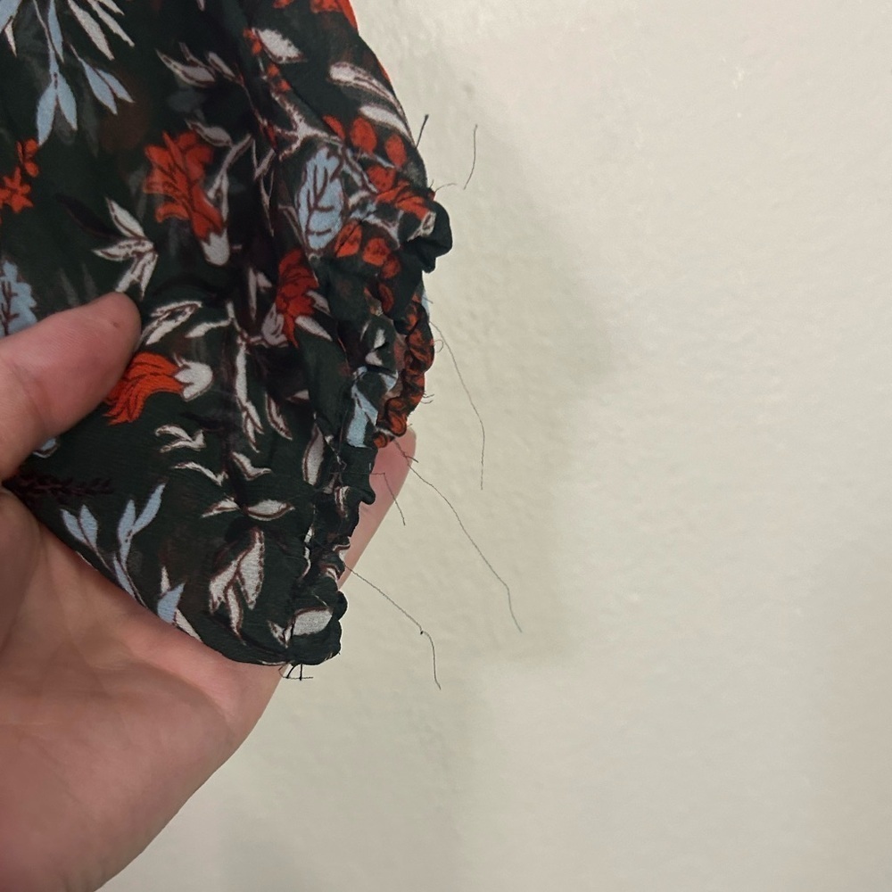Maje Romeane Floral Print Ruffle Dress - Picture 10 of 12